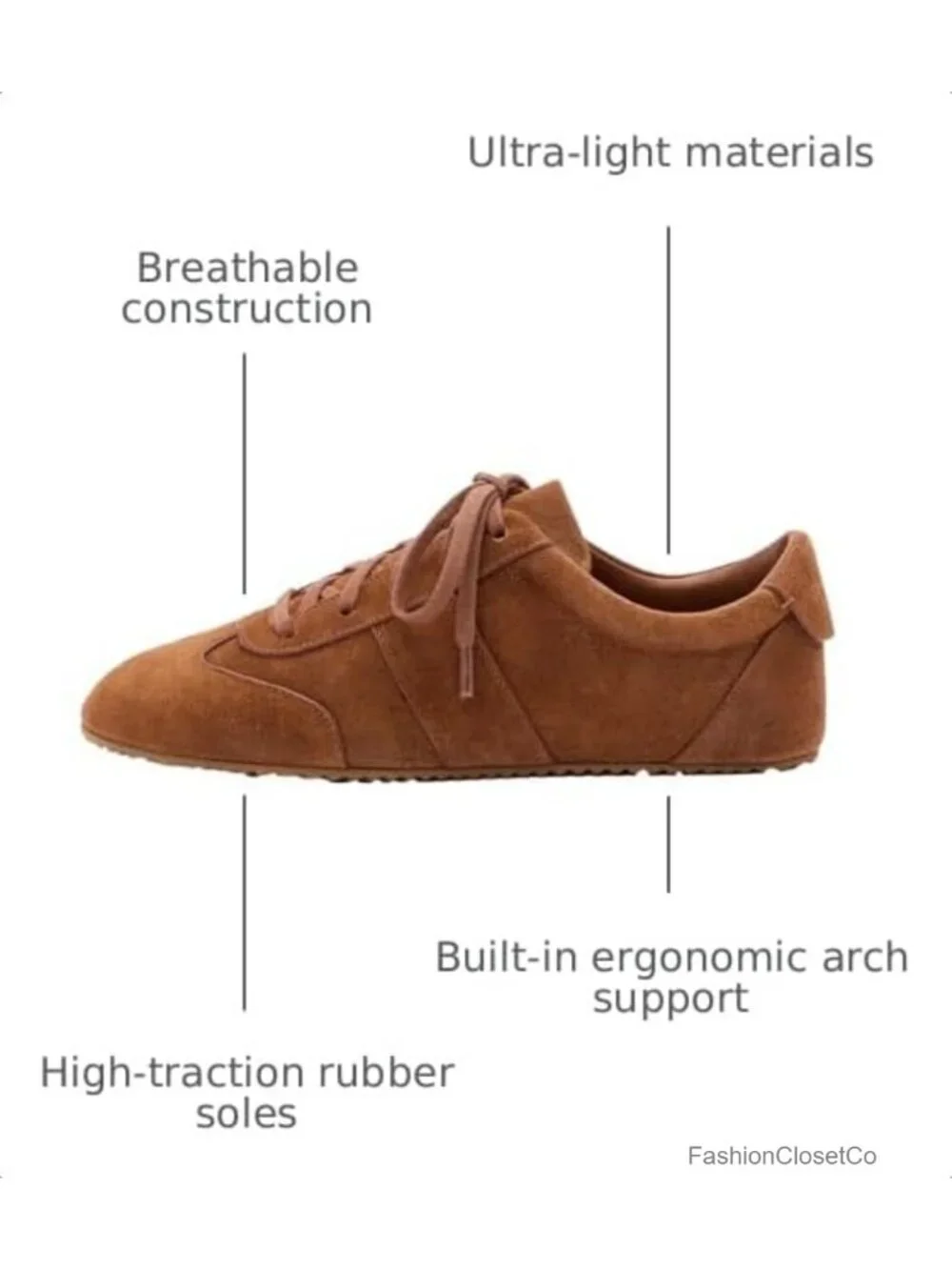 Ribbon Lace-Up Fashion Sneakers Non Slip Arch Support Lightweight Tennis
